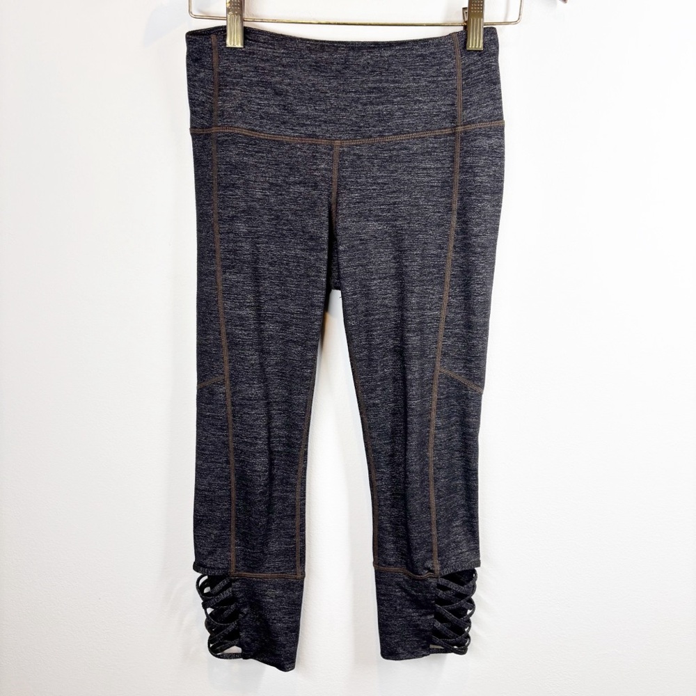 Athleta Gray Cropped Leggings